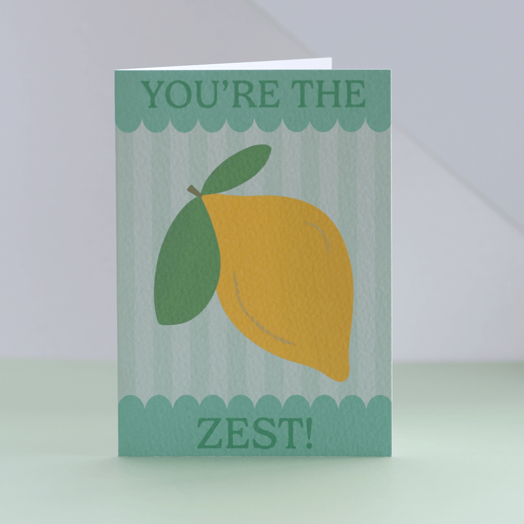 You're The Zest Scallop Lemon Card