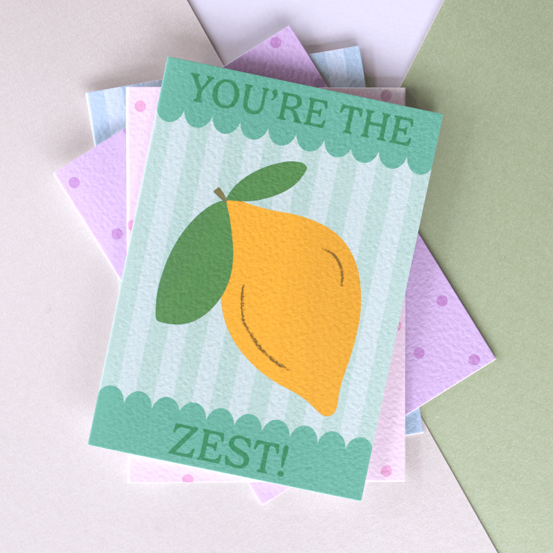 You're The Zest Scallop Lemon Card