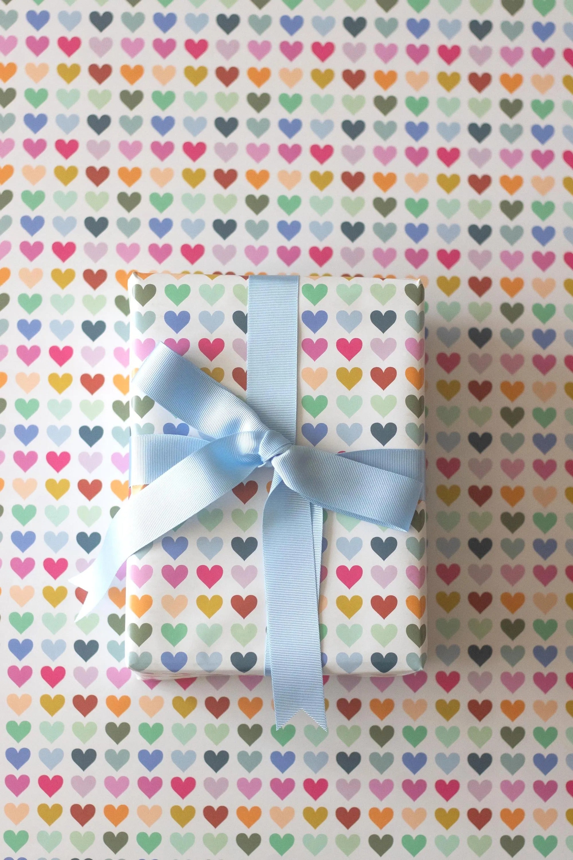 Colourful Hearts Wrapping Paper