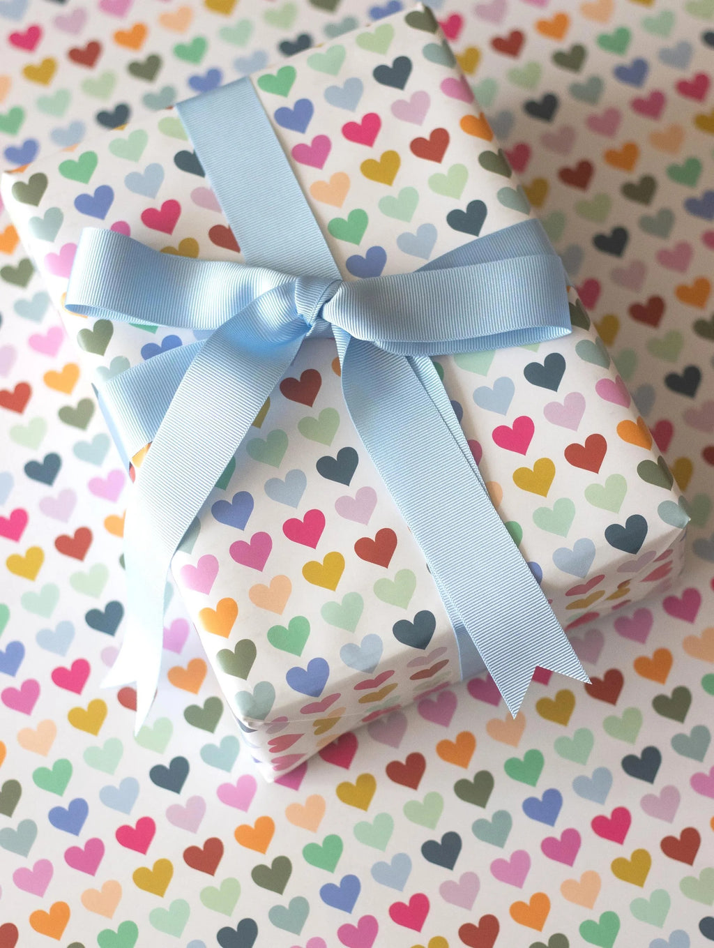 Colourful Hearts Wrapping Paper