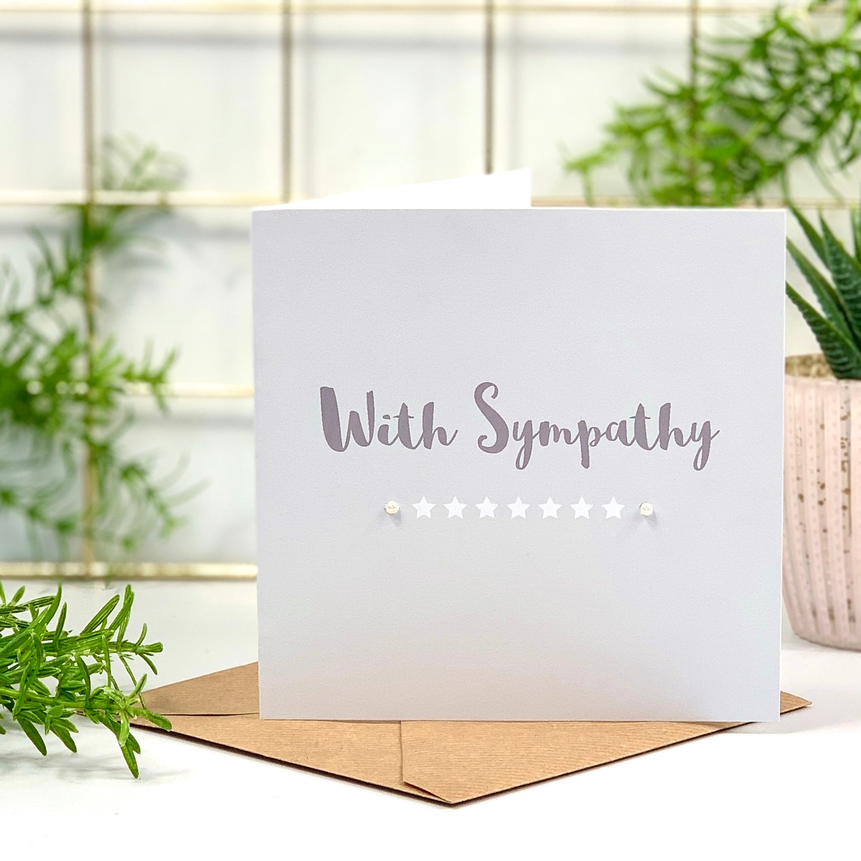 With Sympathy Card