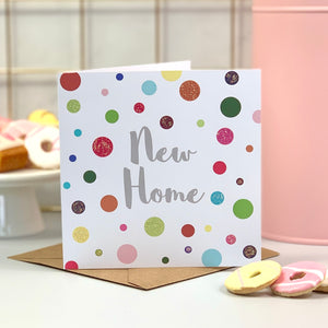 New Home Spot Glitter Card