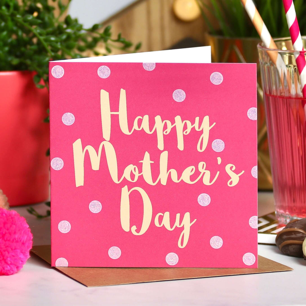 Mother's Day Pink and Peach Spot Card