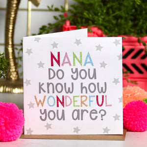 Mother's Day Do You Know How Wonderful Card