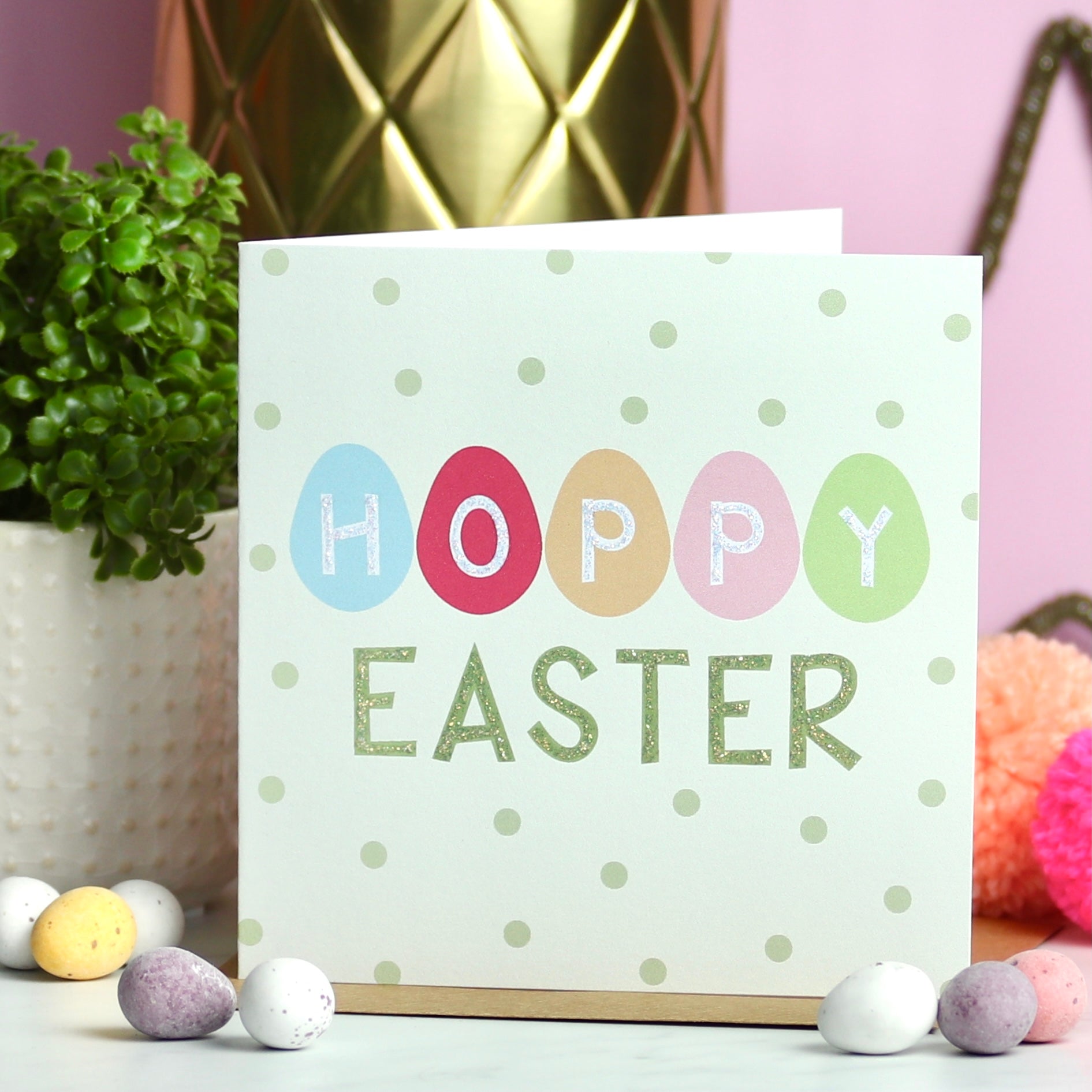 Hoppy Easter Egg Card