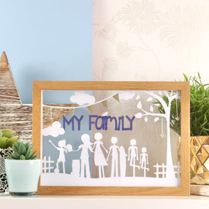 Family Personalised Cut Out