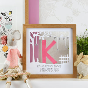 Children's Initial Personalised Cut Out