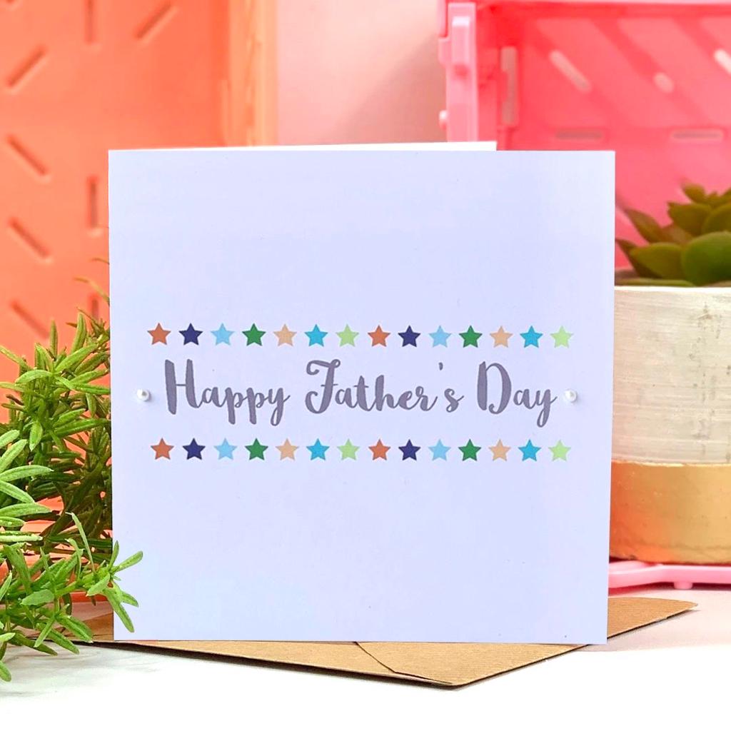 Happy Father's Day Star Card
